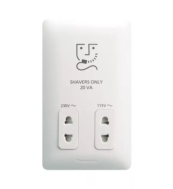 Ổ cắm chuyên dùng cho máy cạo râu Panasonic Wide-Hotel WSBC9120W