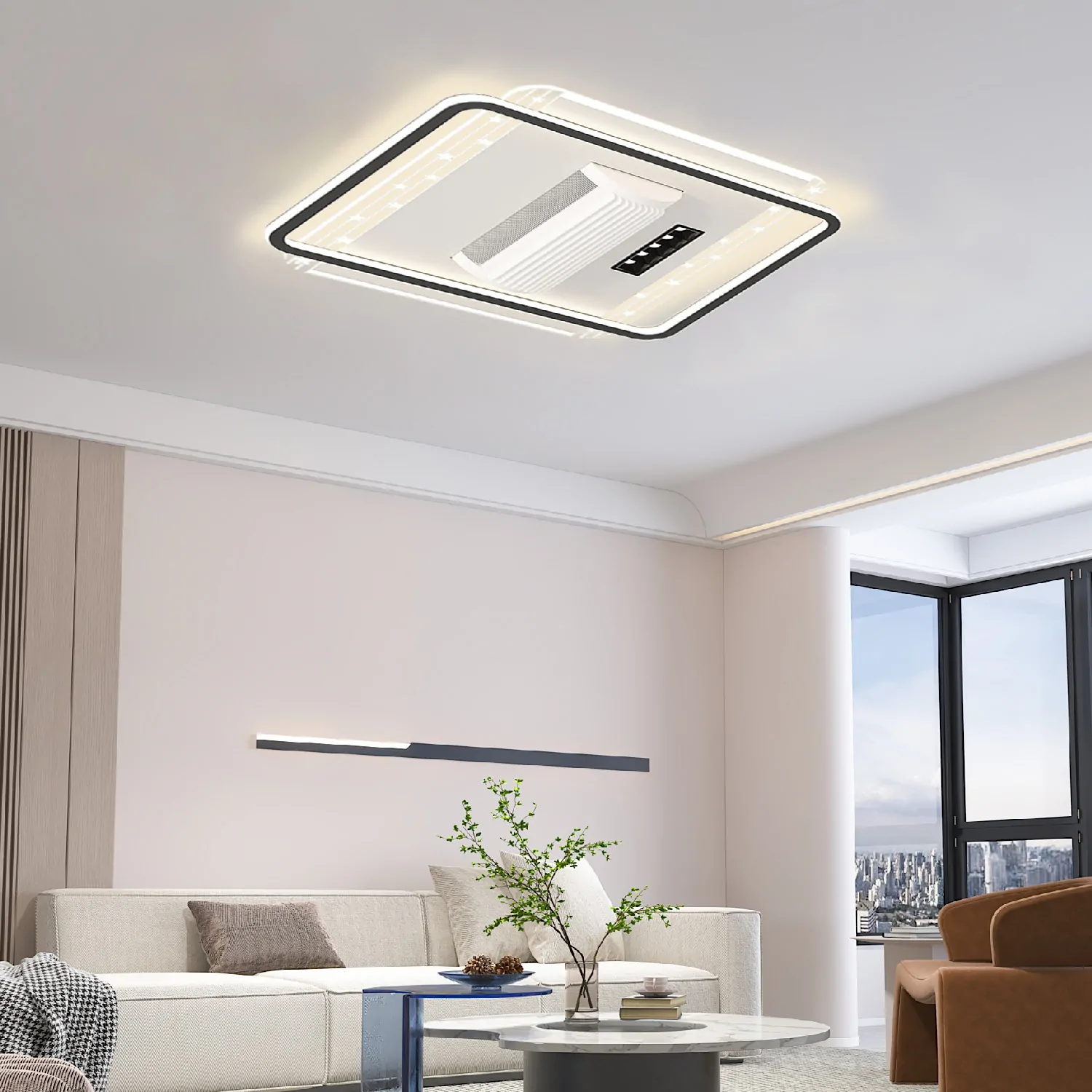 Đèn quạt trần không cánh Bramen Skyline S10