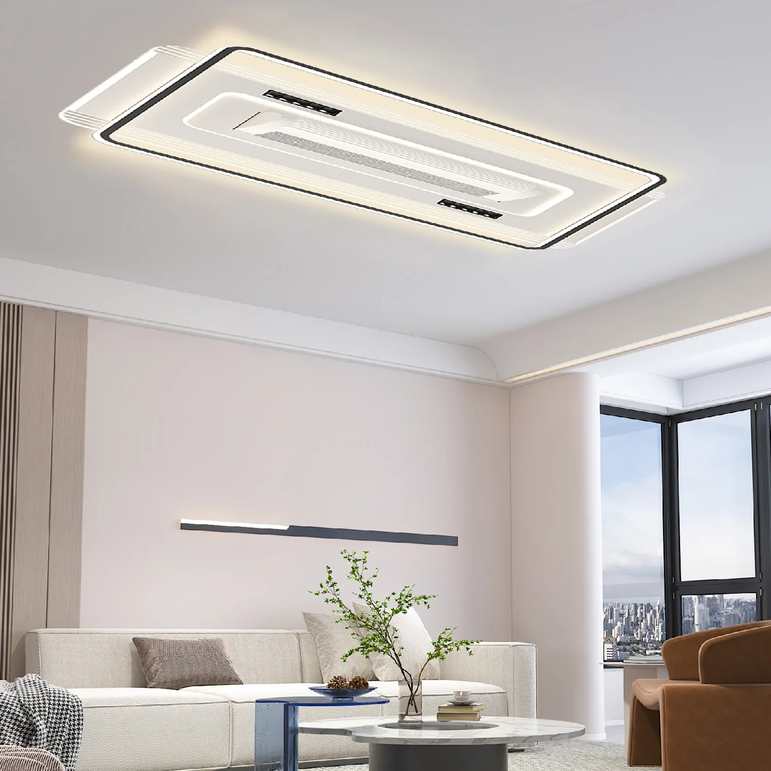 Đèn quạt trần không cánh Bramen Skyline S100