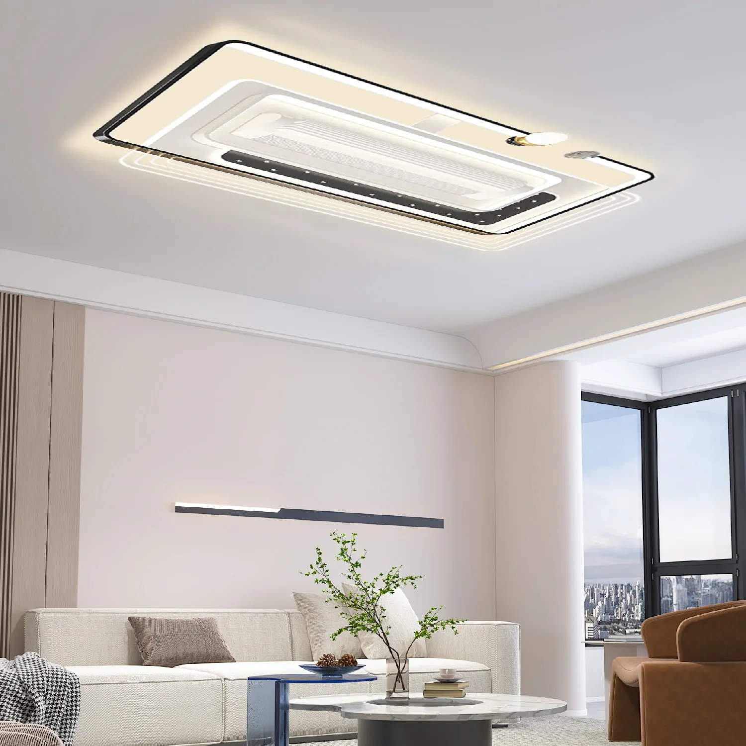 Đèn quạt trần không cánh Bramen Skyline S130