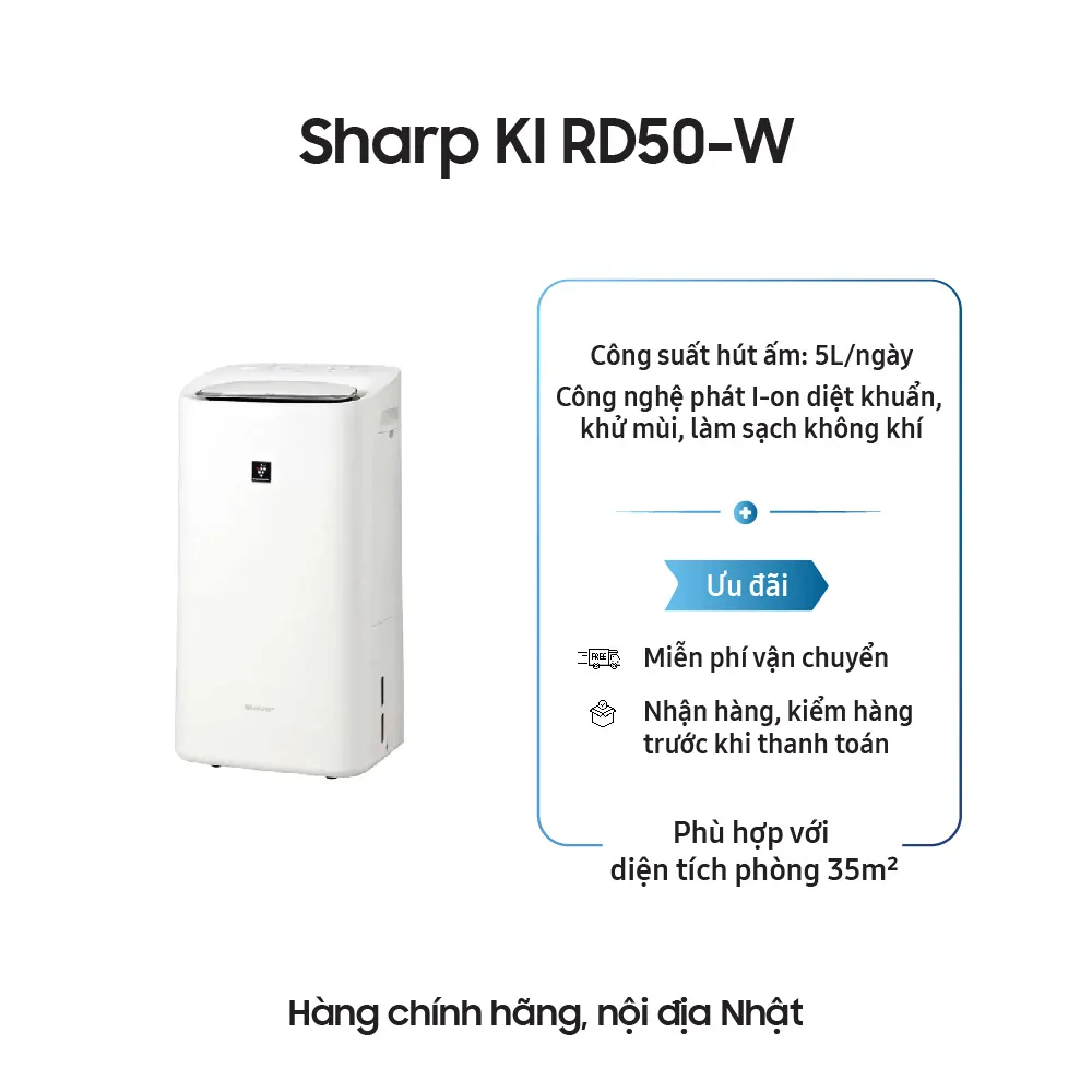 Máy lọc không khí Sharp KI RD50-W